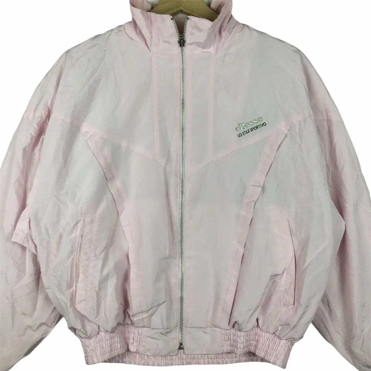 Ellesse Vtg ELLESSE Italia Pink Sweater Windbreaker Sweater Outdoor Size L / US 10 / IT 46 - 2 Thumbnail