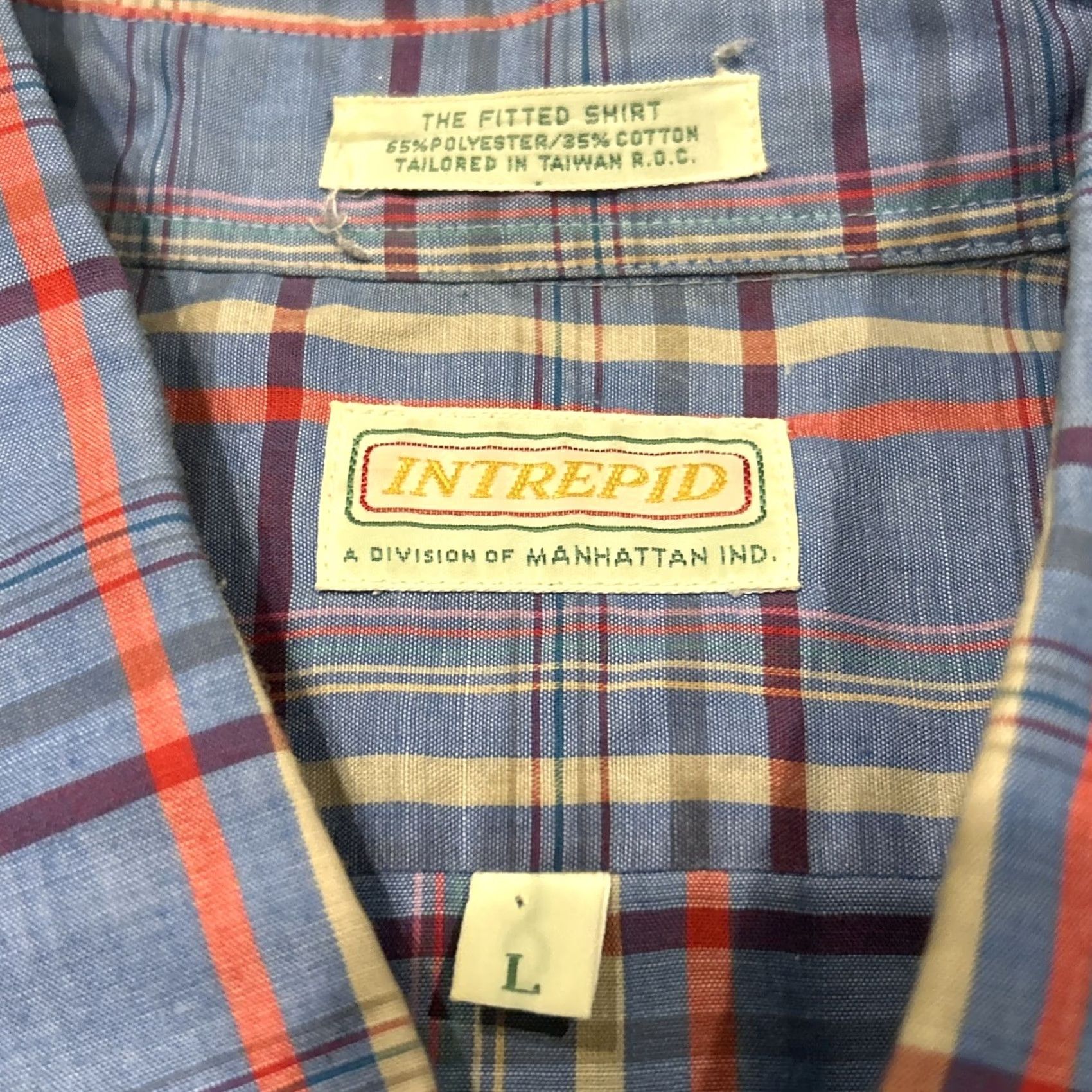 Vintage VINTAGE Manhattan Intrepid Shirt Size L Long Sleeve Button Down Men’s B22 Size US L / EU 52-54 / 3 - 2 Thumbnail