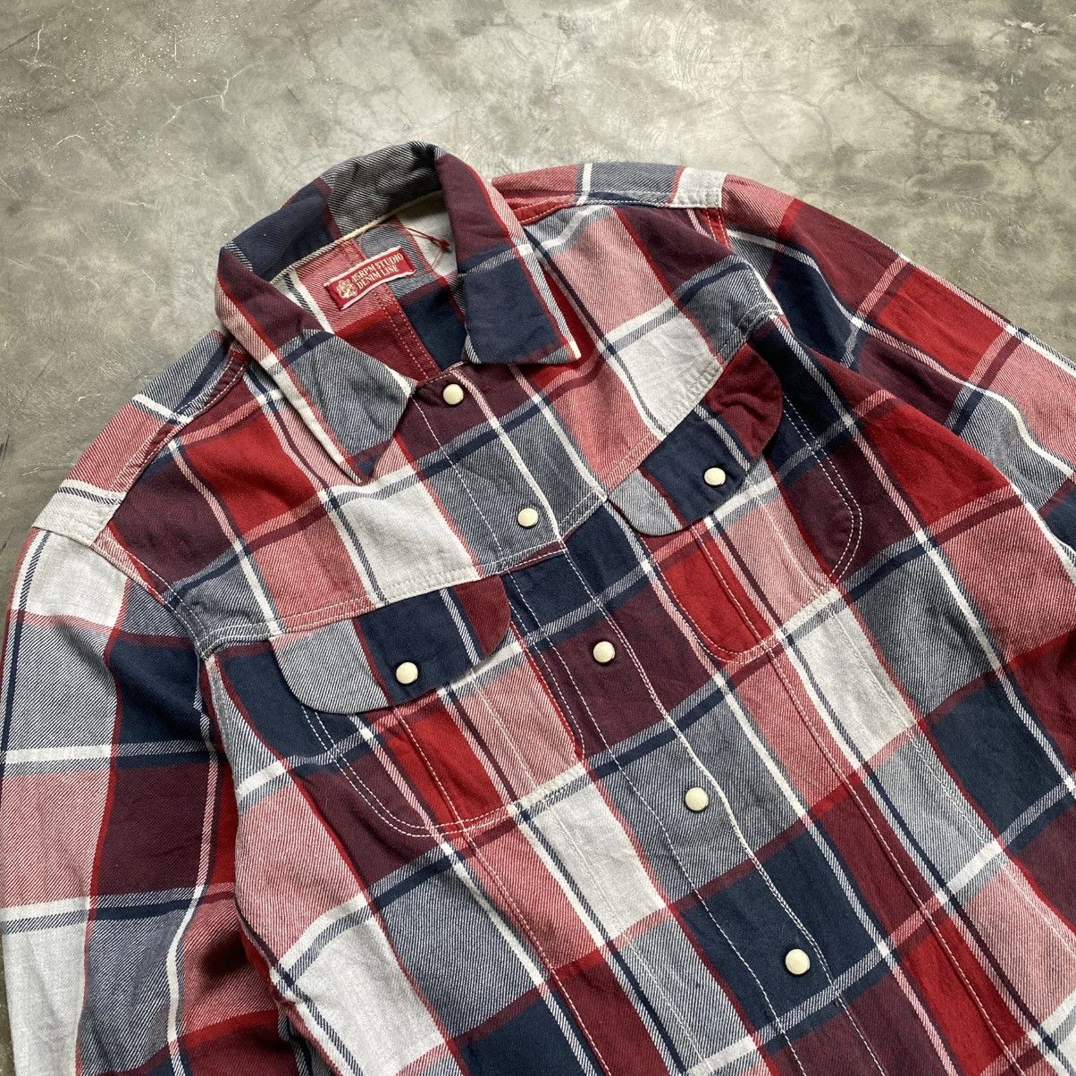 45rpm 90s 45rpm Studio Plaid Flannel Snap Button Ups Shirts Size US M / EU 48-50 / 2 - 2 Thumbnail