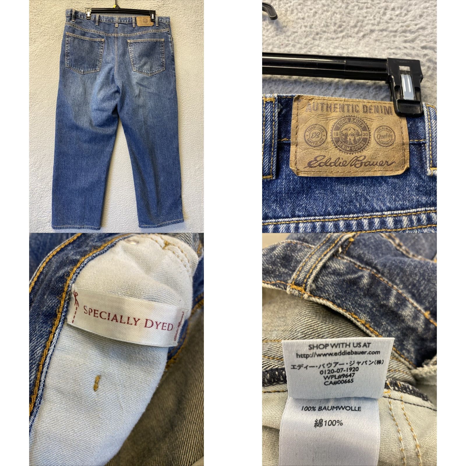 Eddie Bauer VINTAGE Eddie Bauer Jeans Men 40x30 Cotton Straight Relaxed Fit US Classic Denim Mens Size US 40 / EU 56 - 8 Thumbnail