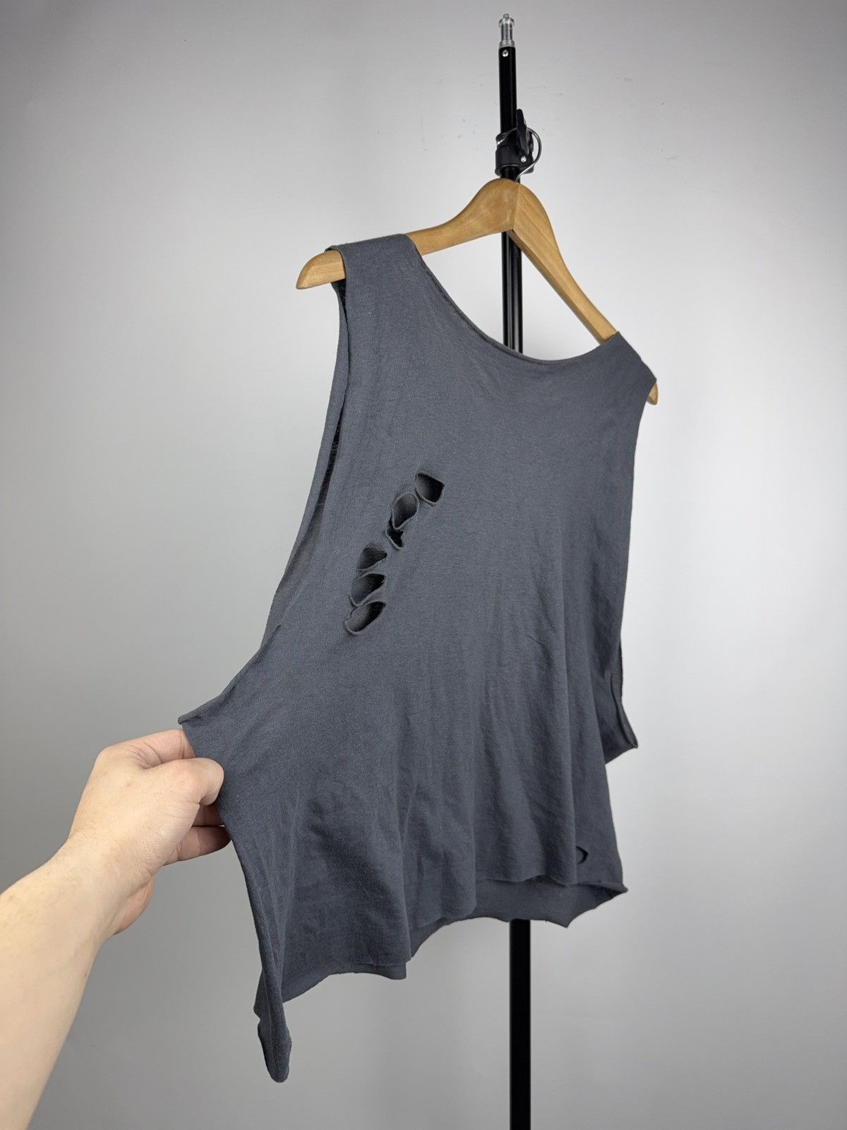 Vintage USA Protest Punk Distressed Faded Cropped Tank top Size US S / EU 44-46 / 1 - 16 Thumbnail