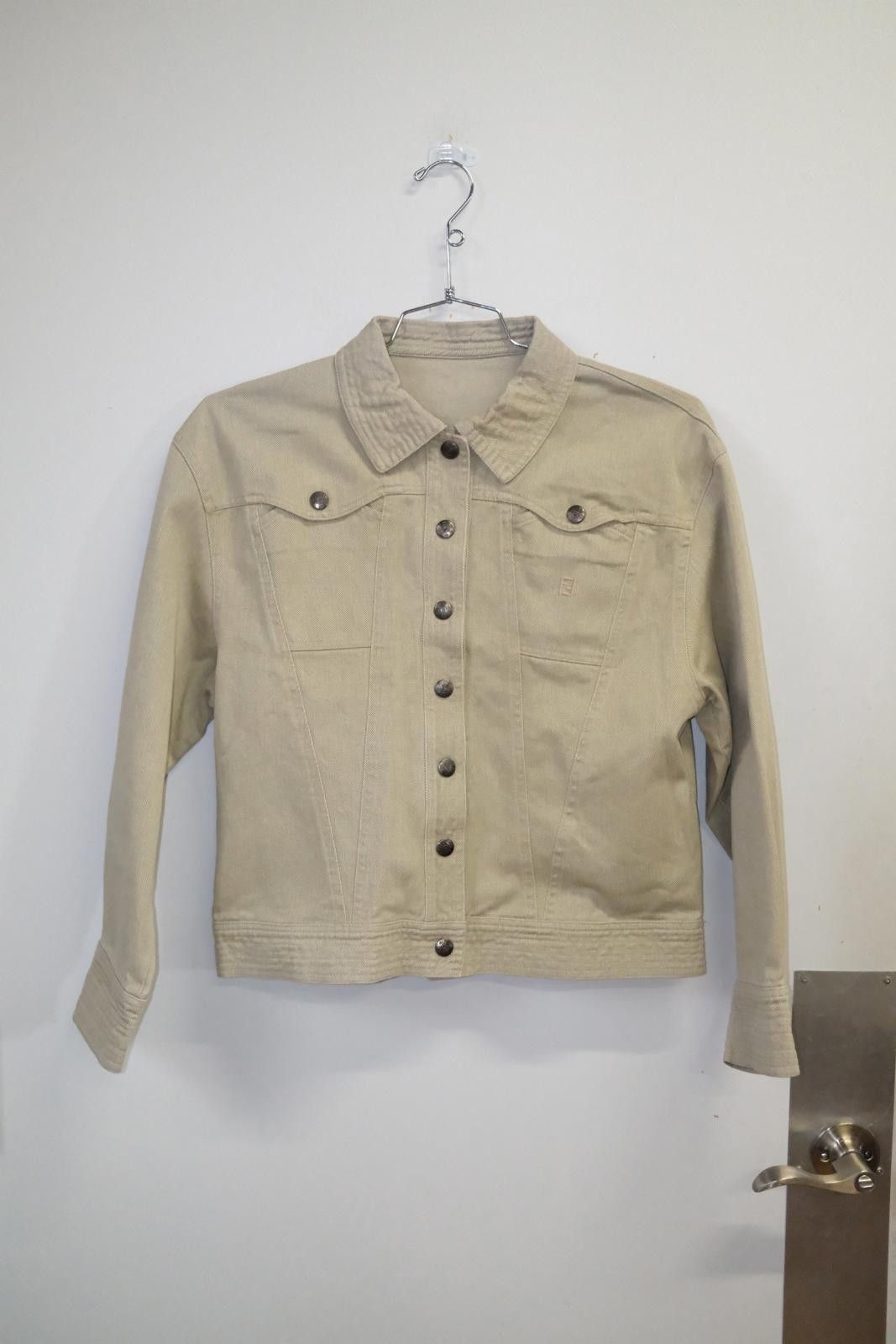 Fendi 90's Fendi Trucker Denim Jacket Size L / US 10 / IT 46 - 1 Thumbnail