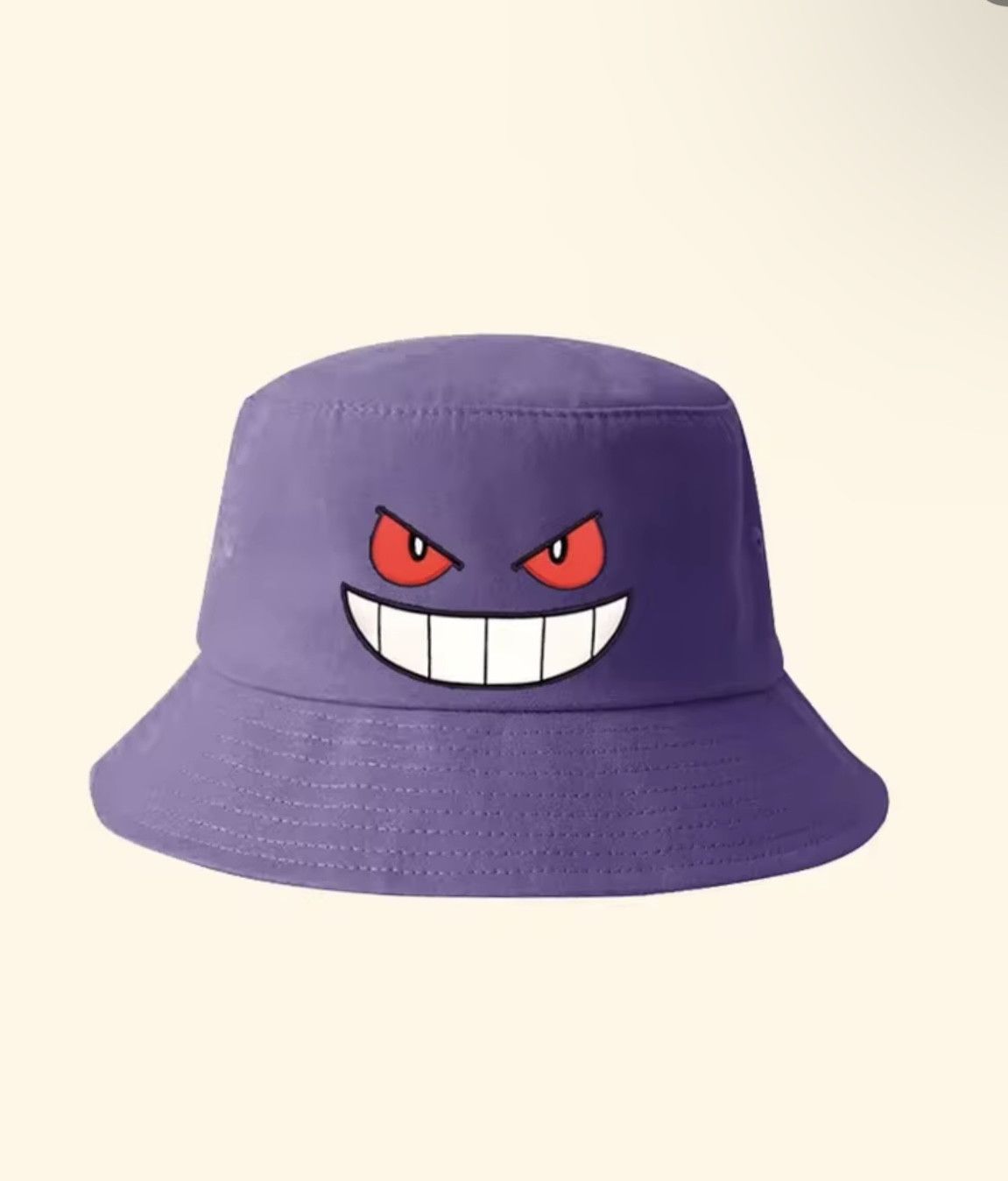 Japanese Brand Japanese Cartoon Anime Gengar Fisherman Purple Panama Hat Size ONE SIZE - 1 Thumbnail
