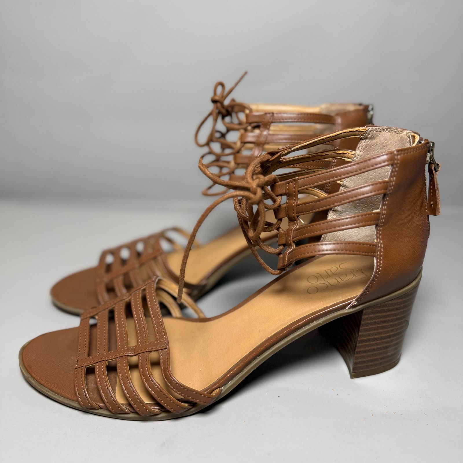 Franco Sarto Franco Sarto Henrika Lace Up High Heeled Sandal Size US 11 / IT 41 - 5 Thumbnail