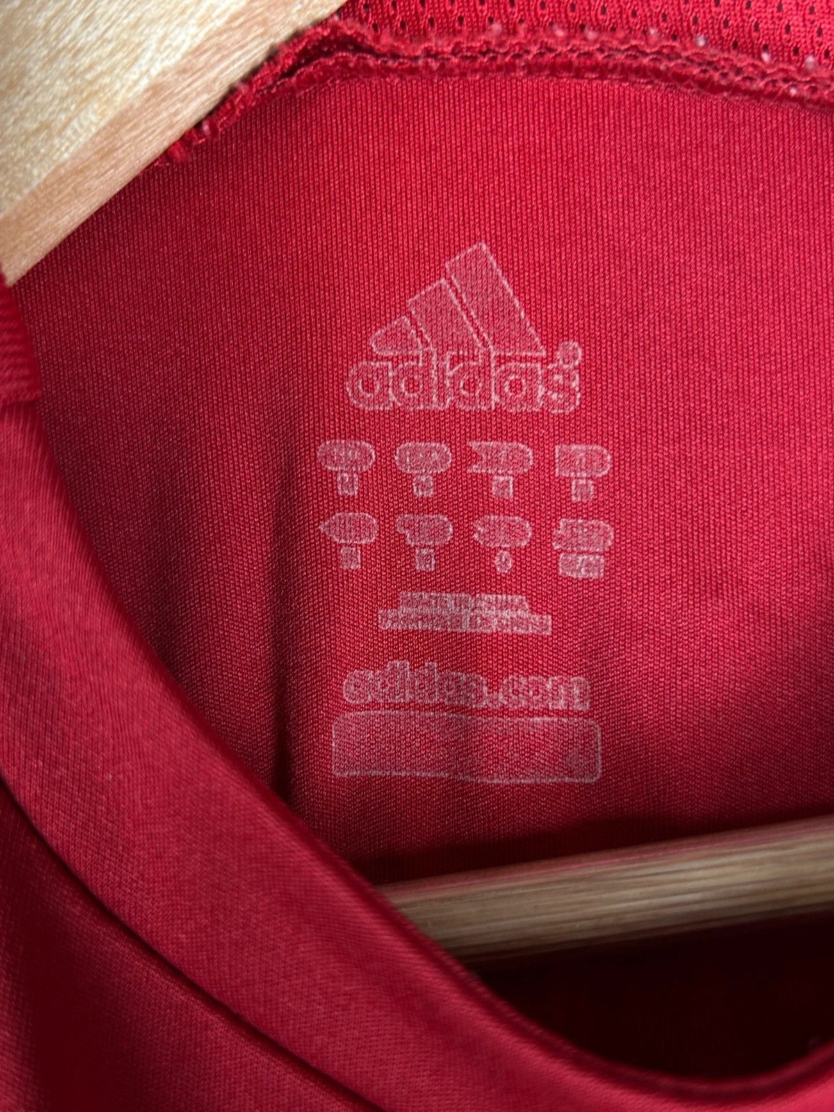 Adidas × Vintage Adidas Danmark 2007 football training soccer t shirt red Size US M / EU 48-50 / 2 - 6 Thumbnail