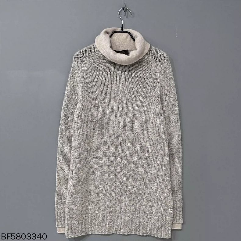Loro Piana LORO PIANA Grey high collar baby cashmere cardigan Size US XS / EU 42 / 0 - 1 Thumbnail
