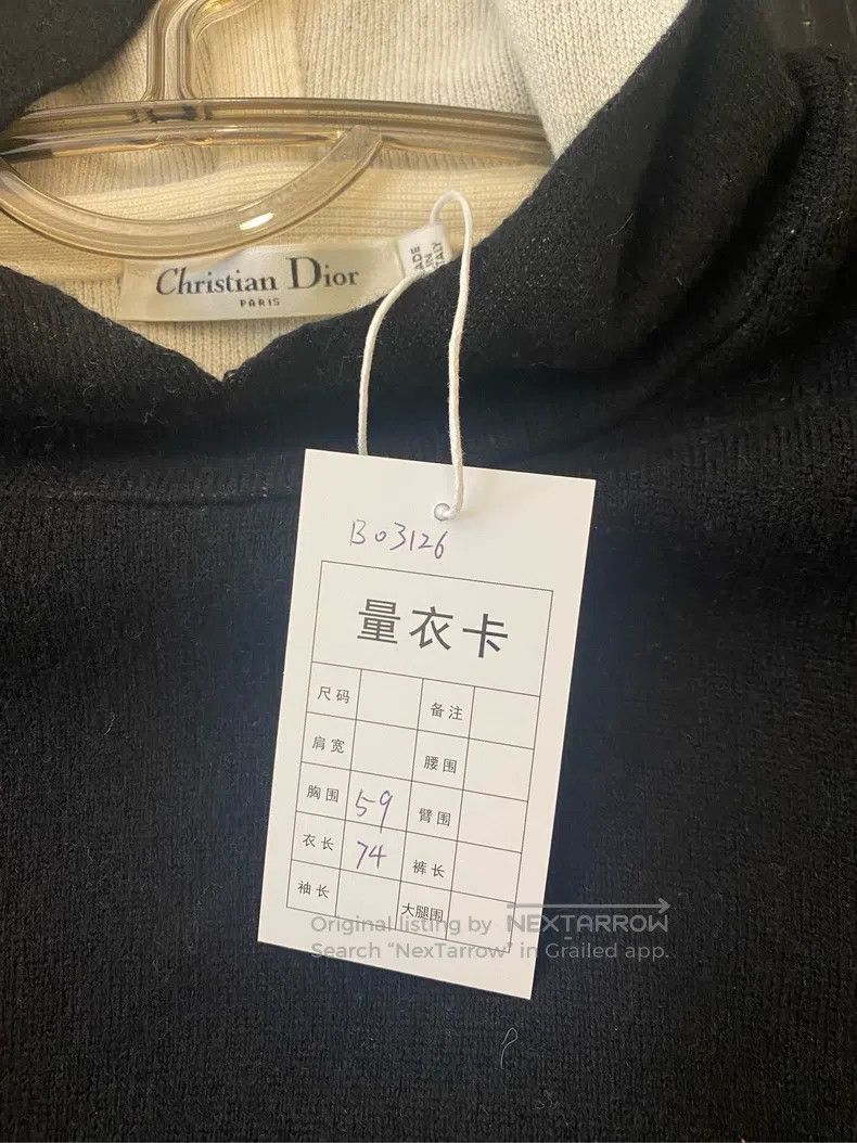 Dior Dior Classic black 8 cashmere hoodie sweater Size XS / US 0-2 / IT 36-38 - 5 Thumbnail