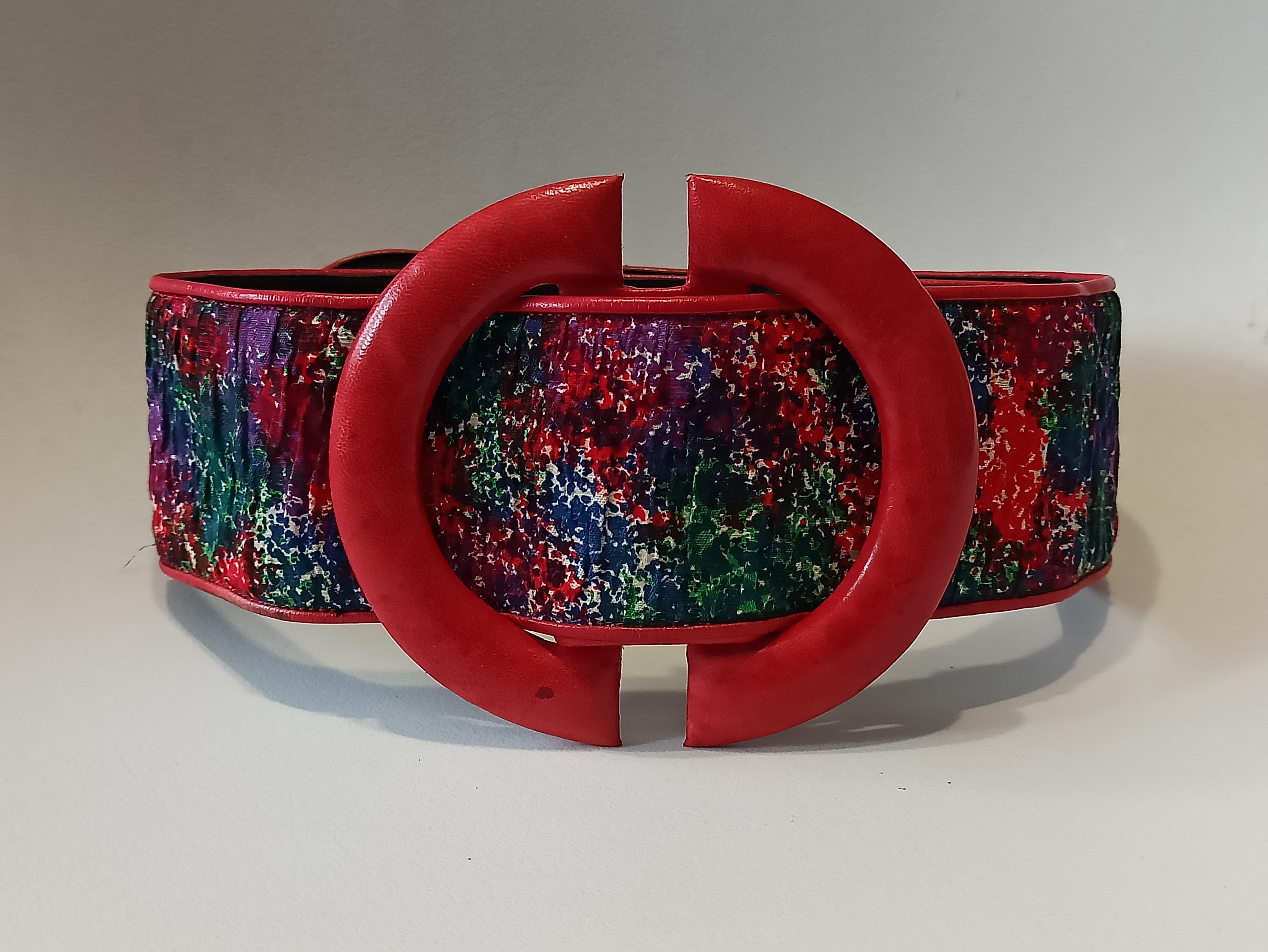 Charles Jourdan × Vintage Charles Jourdan belt red wide vintage Italy Size ONE SIZE - 6 Thumbnail