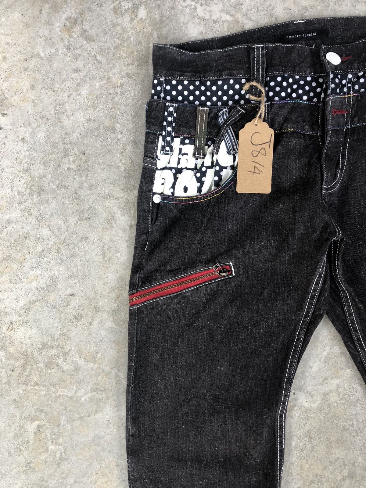 Japanese Brand Japanese Memory Special Double Waist Embroidered Logo Dis Size US 32 / EU 48 - 5 Thumbnail