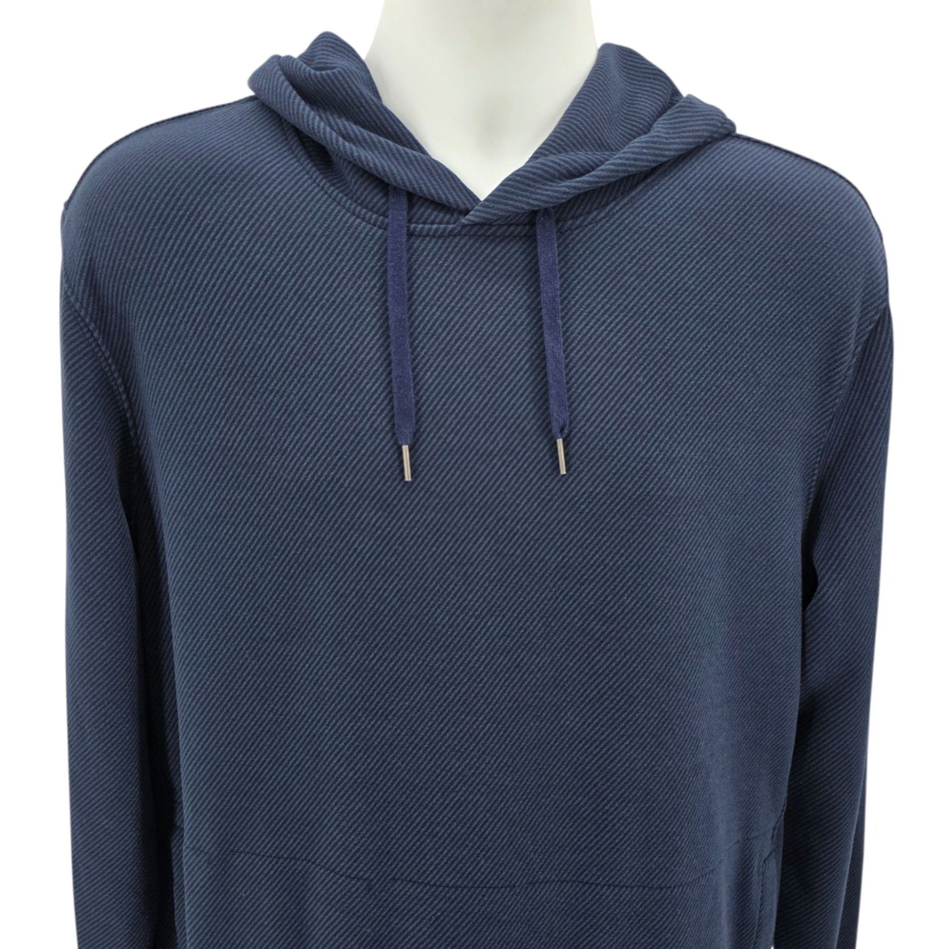 J.Crew J. Crew Mens Large Hoodie Seaboard Soft Knit Diagonal Stripe Size US L / EU 52-54 / 3 - 2 Thumbnail