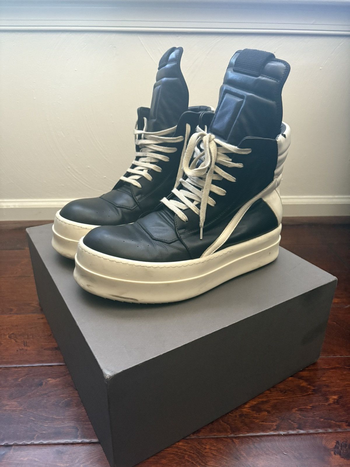Rick Owens Rick Owens Double/Mega Bumper Milk Geobaskets Size US 10.5 / EU 43-44 - 2 Thumbnail