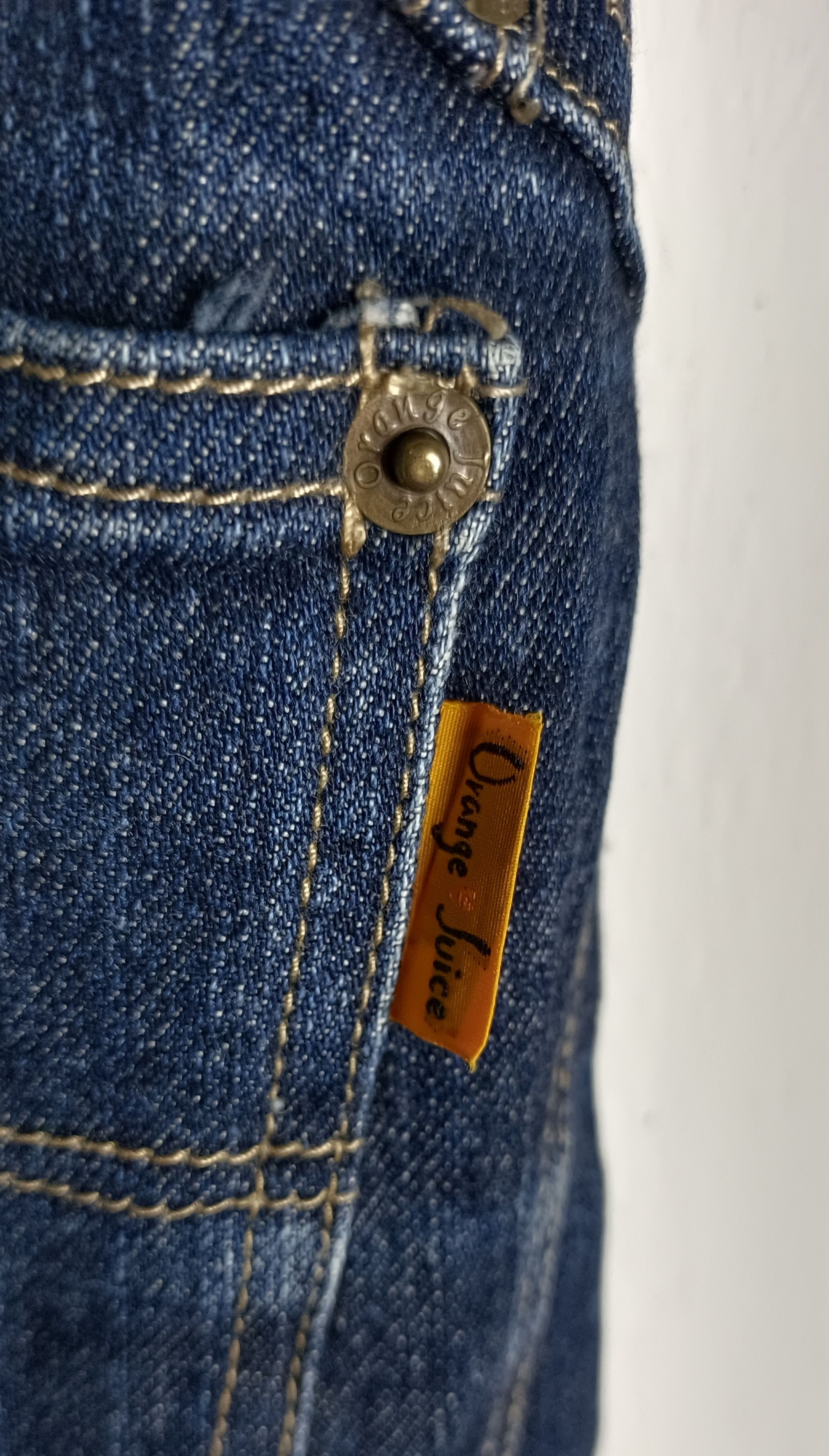 Japanese Brand Vintage💥 Flare Orange Juice jeans Size US 33 - 6 Thumbnail