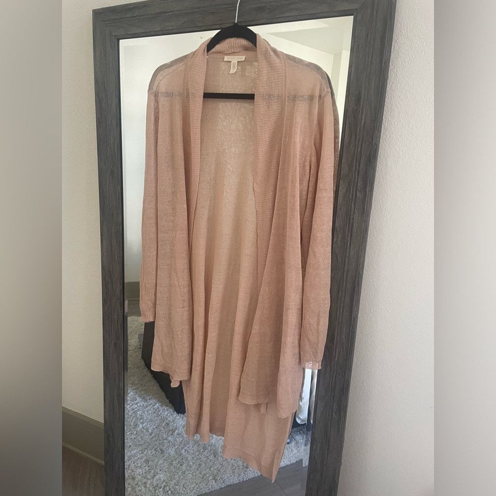 Eileen Fisher Eileen fisher long cream see through cardigan Size S / US 4 / IT 40 - 3 Thumbnail