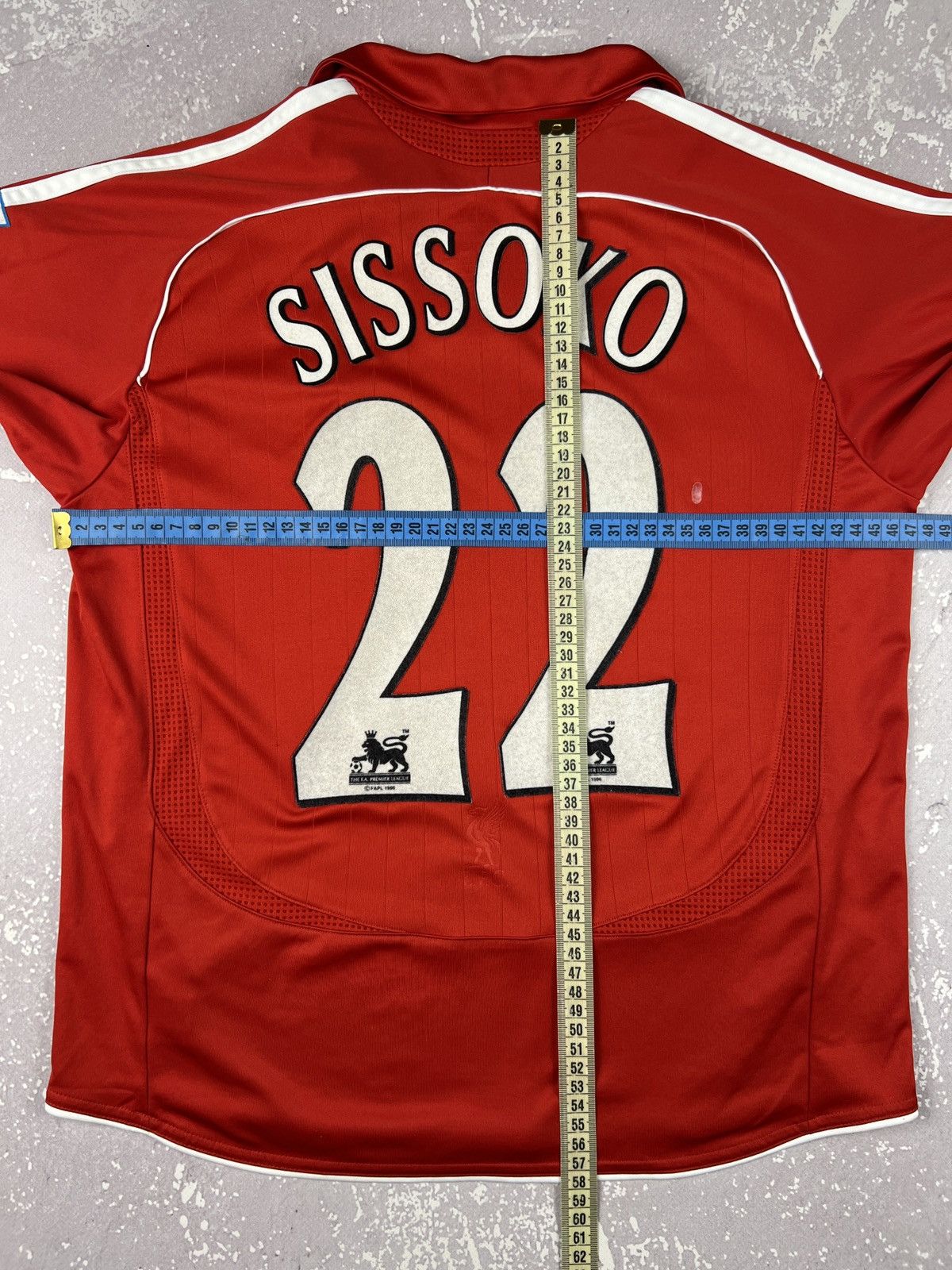 Adidas 2006-2008 Adidas Liverpool #22 Sissoko Soccer Jersey Youth M Size US XXS / EU 40 - 12 Thumbnail