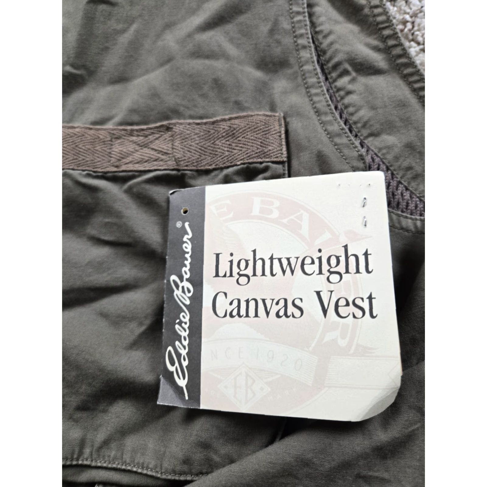 Eddie Bauer VINTAGE Eddie Bauer Safari Vest Mens M Brown Lightweight Canvas Full Zip Jacket/Coat Size US M / EU 48-50 / 2 - 4 Thumbnail