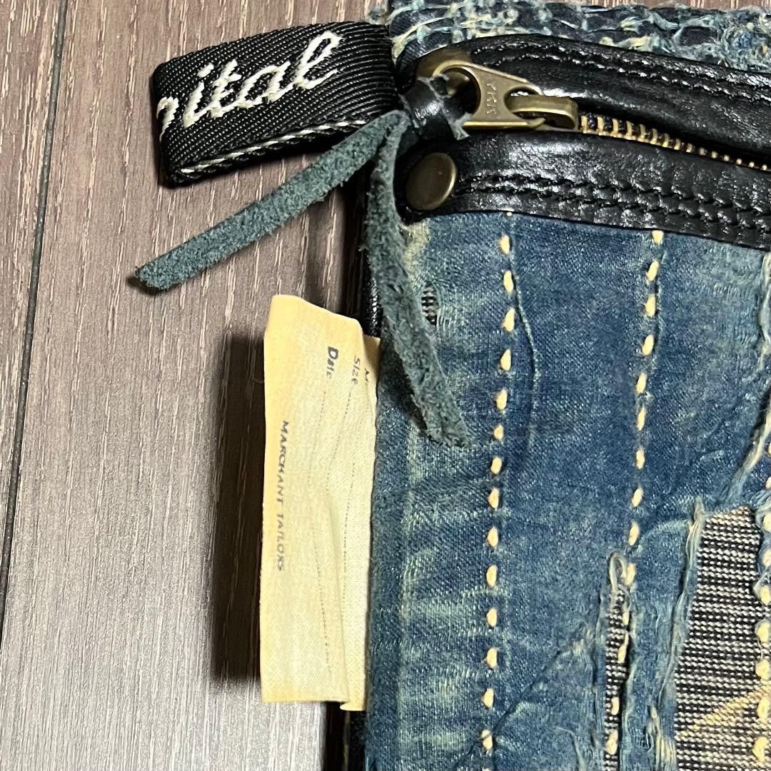 Kapital Kountry Boro Patchwork Denim Clutch Bag Size ONE SIZE - 5 Thumbnail