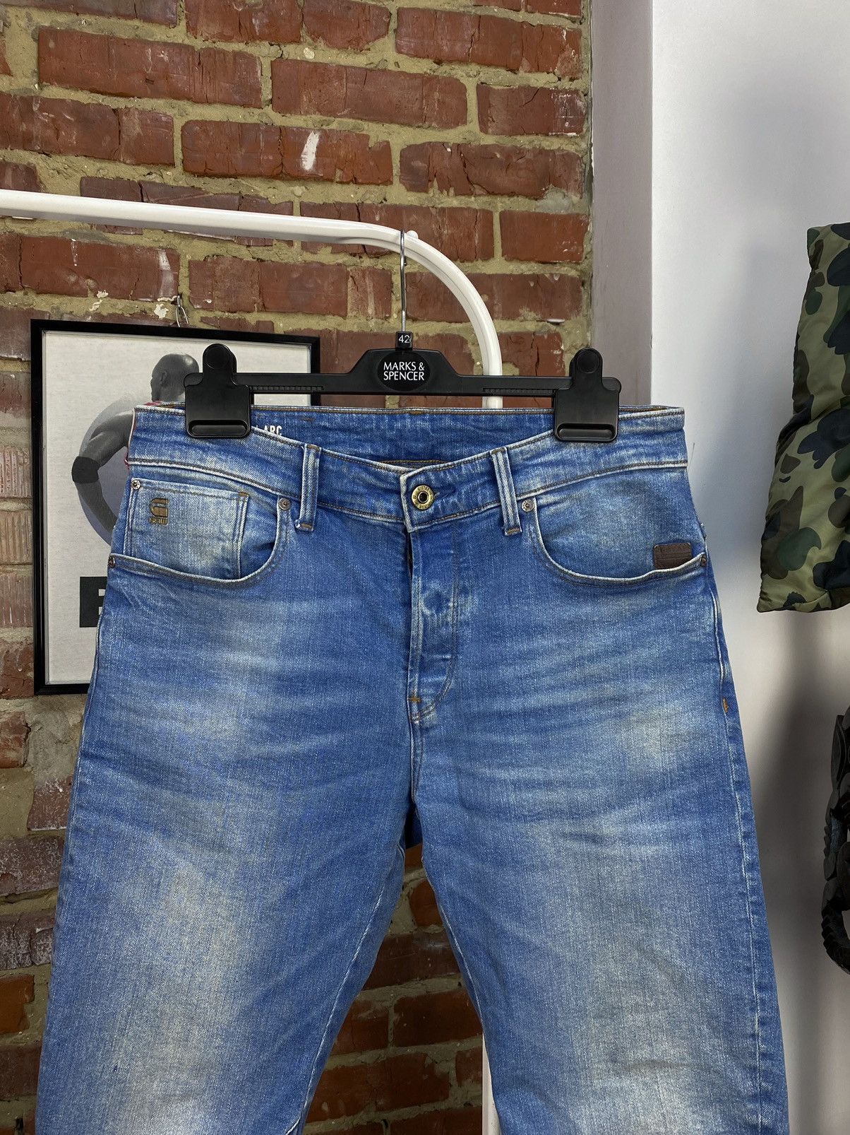 G-Star G-Star Raw Arc 3D Slim Blue Jeans Size US 31 - 5 Thumbnail