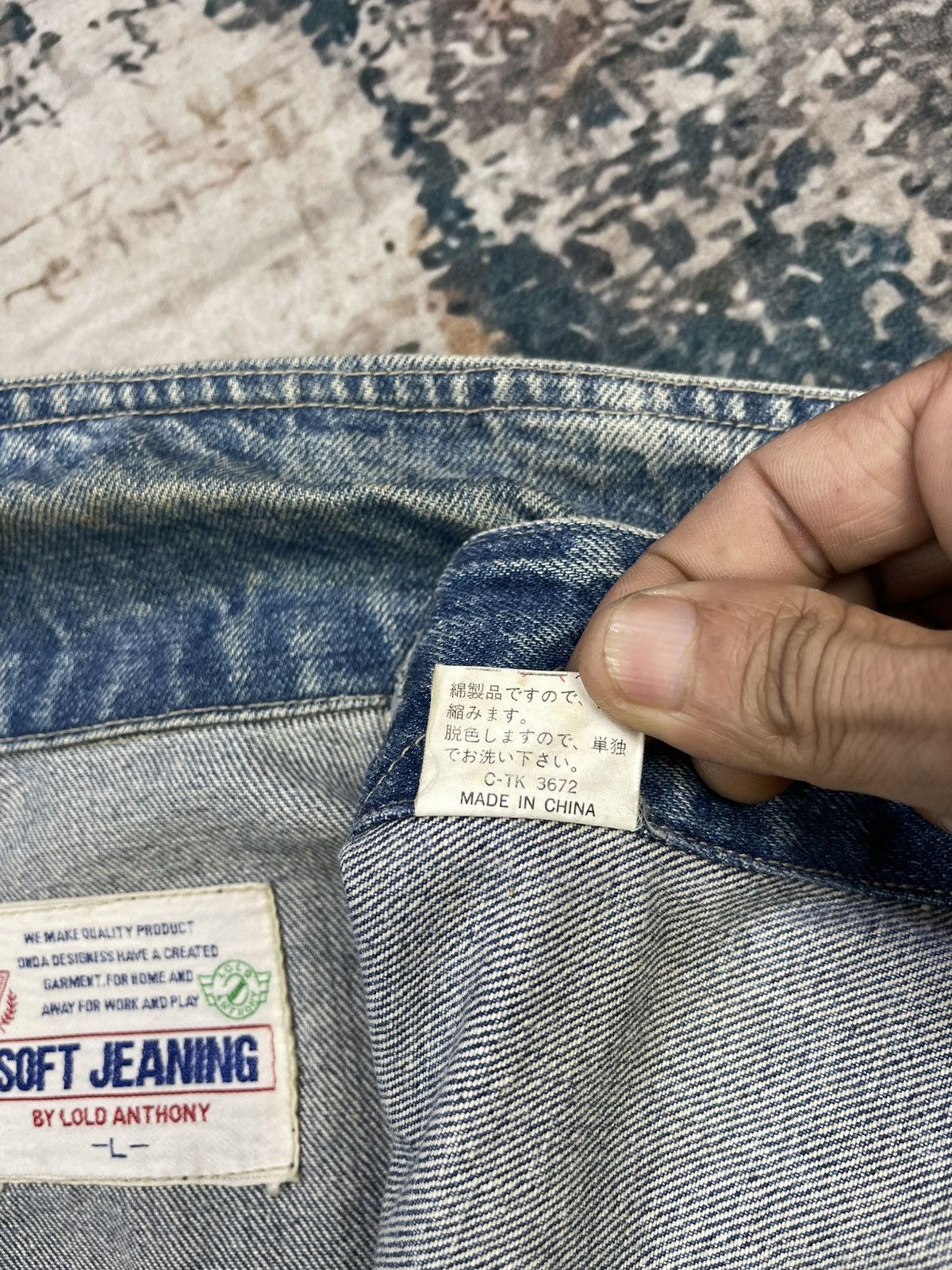 Vintage Vtg Lold Anthony Soft Jeaning Denim Jacket Size US L / EU 52-54 / 3 - 14 Thumbnail