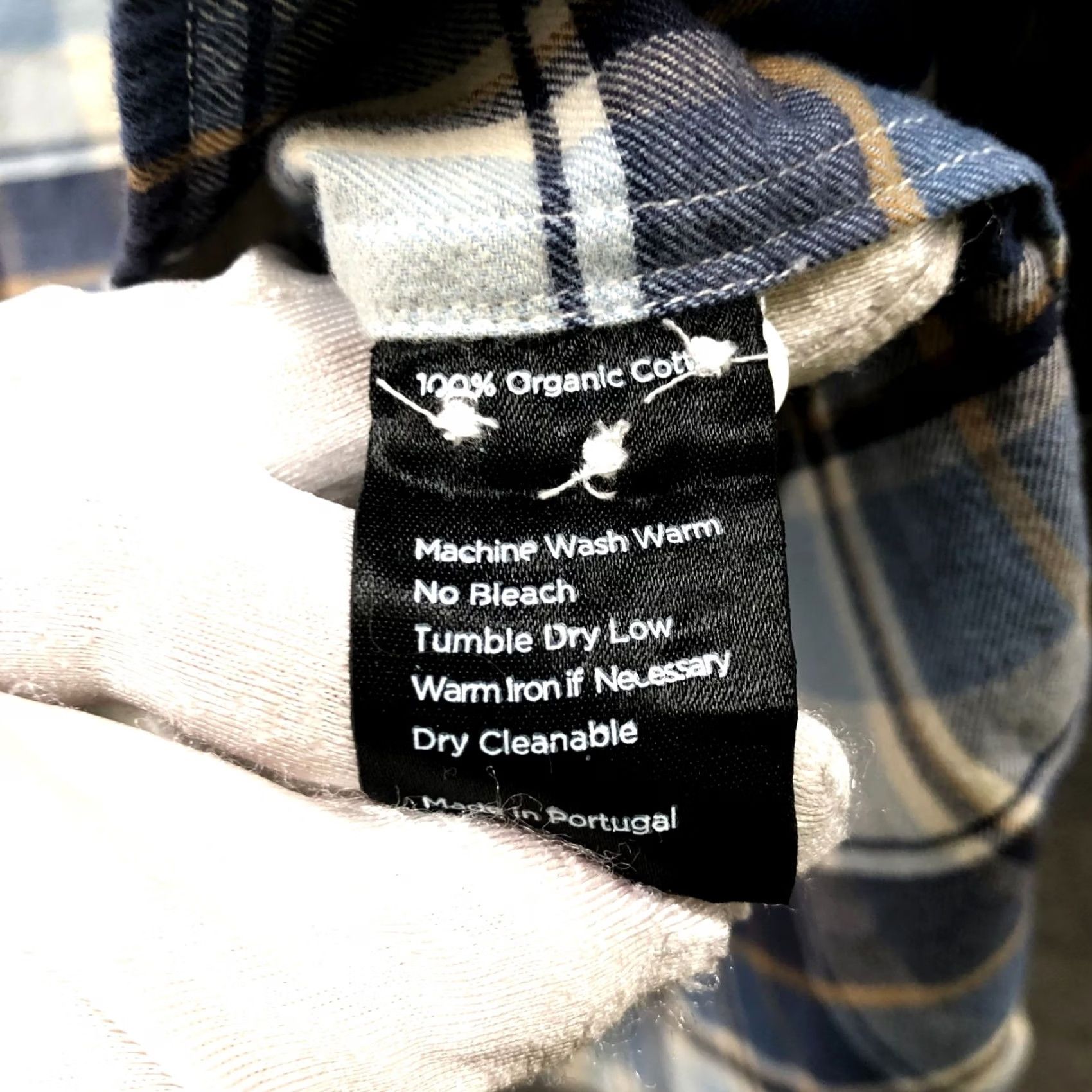 Portuguese Flannel Lisboa Shirt Mens S Blue Plaid Organic Cotton Portuguese Flannel Button-Up Shirt Regular Fit Size US S / EU 44-46 / 1 - 6 Thumbnail