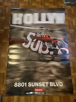 Supreme Supreme helicopter poster 4 foot by 6 foot Size ONE SIZE - 3 Thumbnail