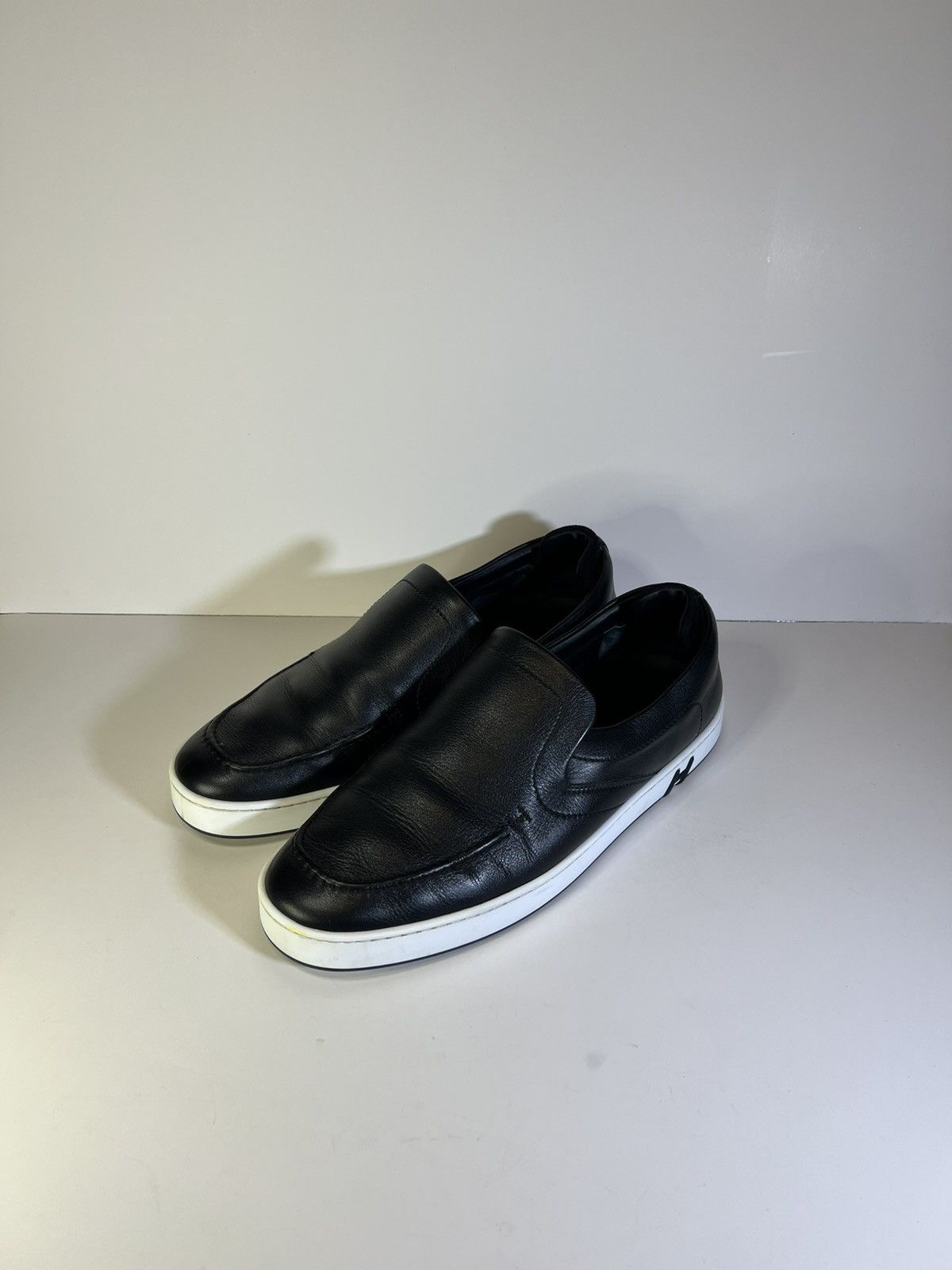 Hermes Hermès Kiddy slip-on sneaker calfskin leather designer luxur Size US 12 / EU 45 - 2 Thumbnail