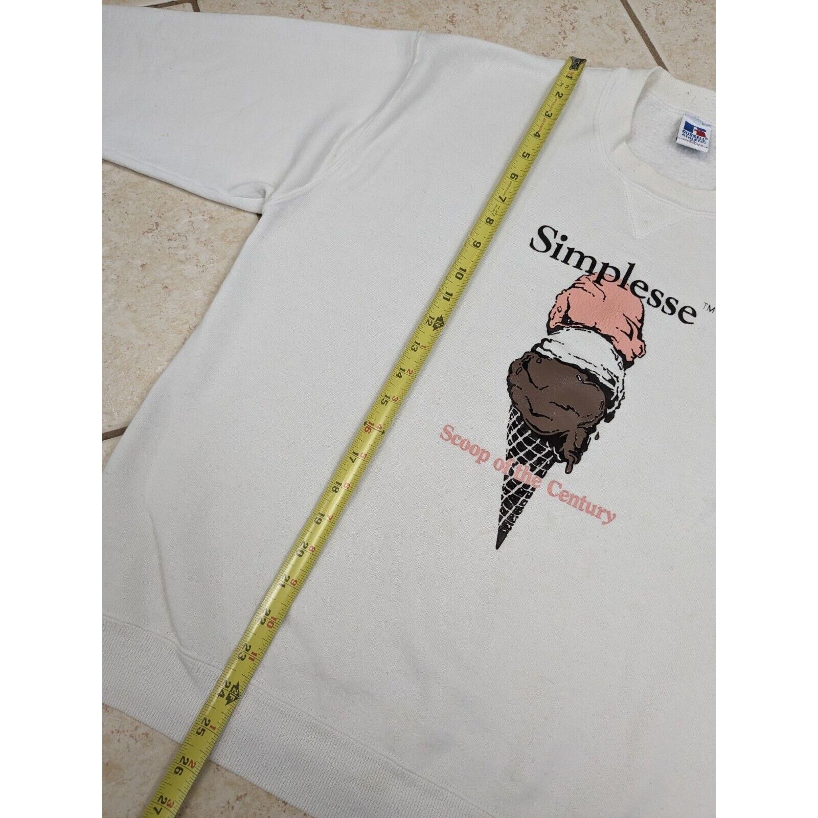 Russell Athletic Vtg Simplesse Sweatshirt Womens XL Diet Food Ice Cream Size XL / US 12-14 / IT 48-50 - 9 Thumbnail