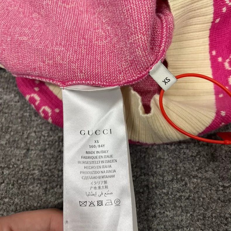 Gucci Gucci Double G full print pink cardigan jacket 2502-Nextarr Size US XS / EU 42 / 0 - 6 Thumbnail