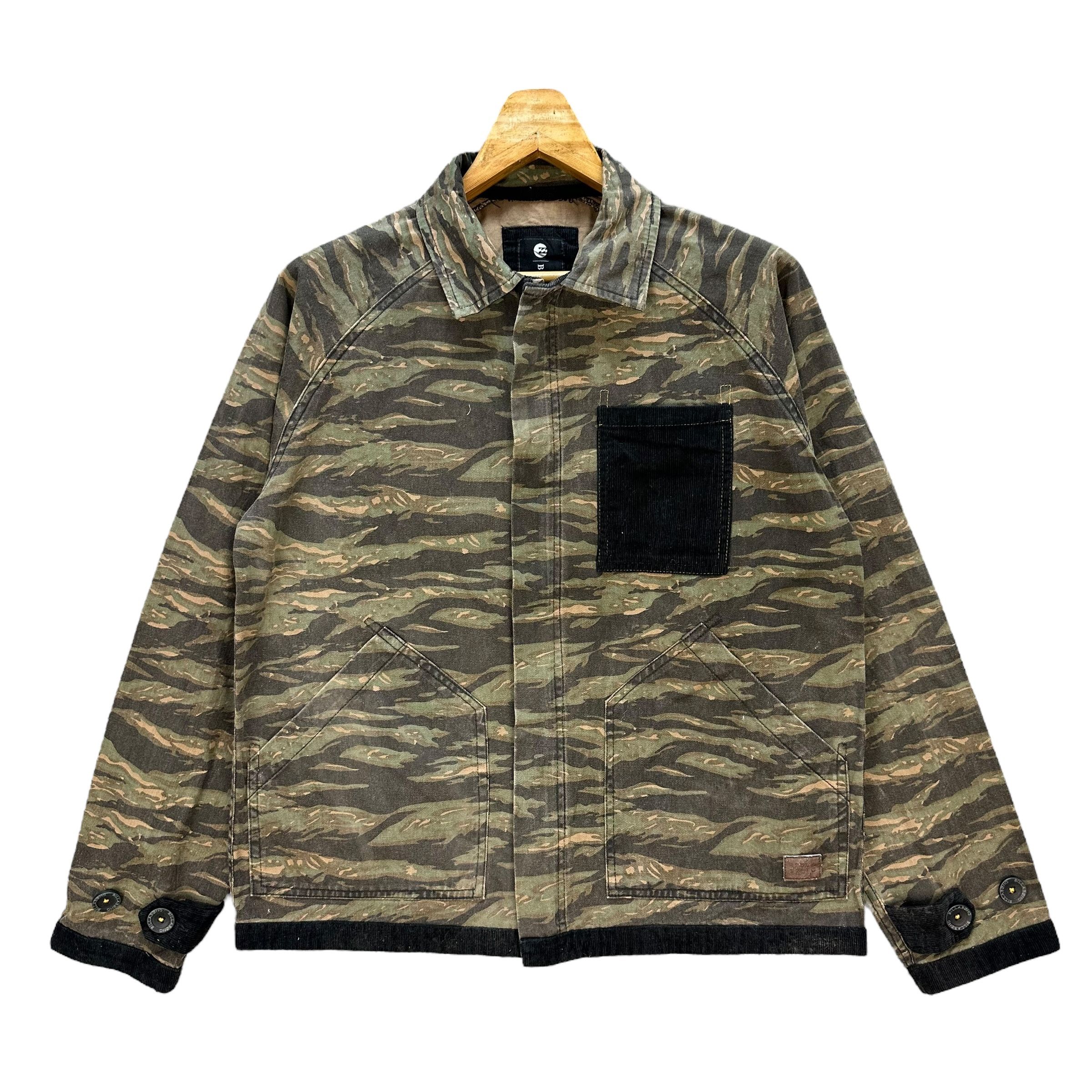 Billabong Camo Tiger Striped Chore Jacket #A33-0770