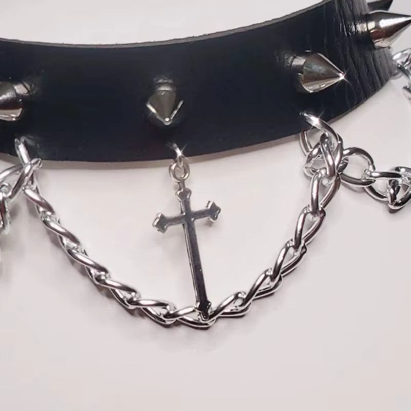 Jewelry Choker Cross Gorgeous Jewellery Necklace Size ONE SIZE - 3 Thumbnail