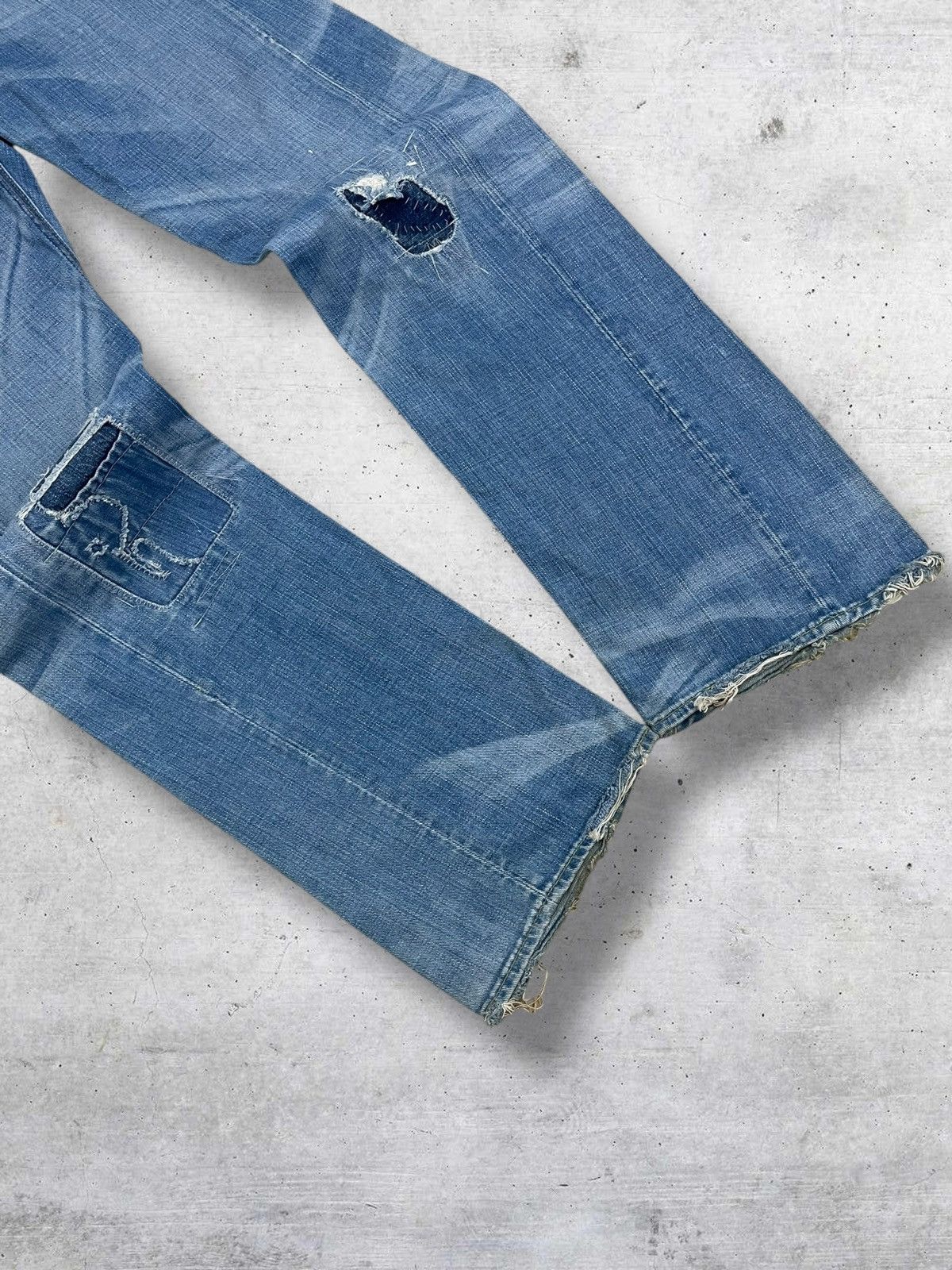 Rogan VINTAGE DESIGNER DISTRESSED PATCHWORK USA ROGAN DENIM STREET Size US 28 / EU 44 - 4 Thumbnail