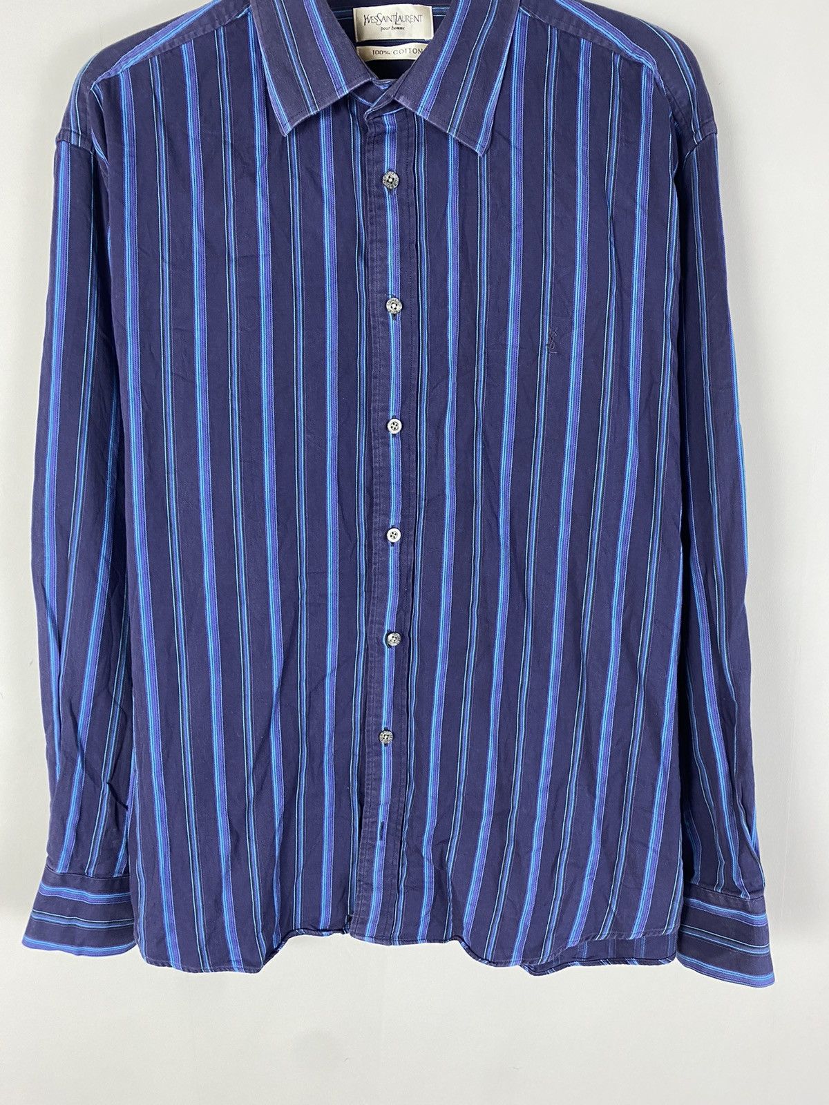 Yves Saint Laurent Vintage 90s Yves Saint Laurent shirt Size US XL / EU 56 / 4 - 3 Thumbnail
