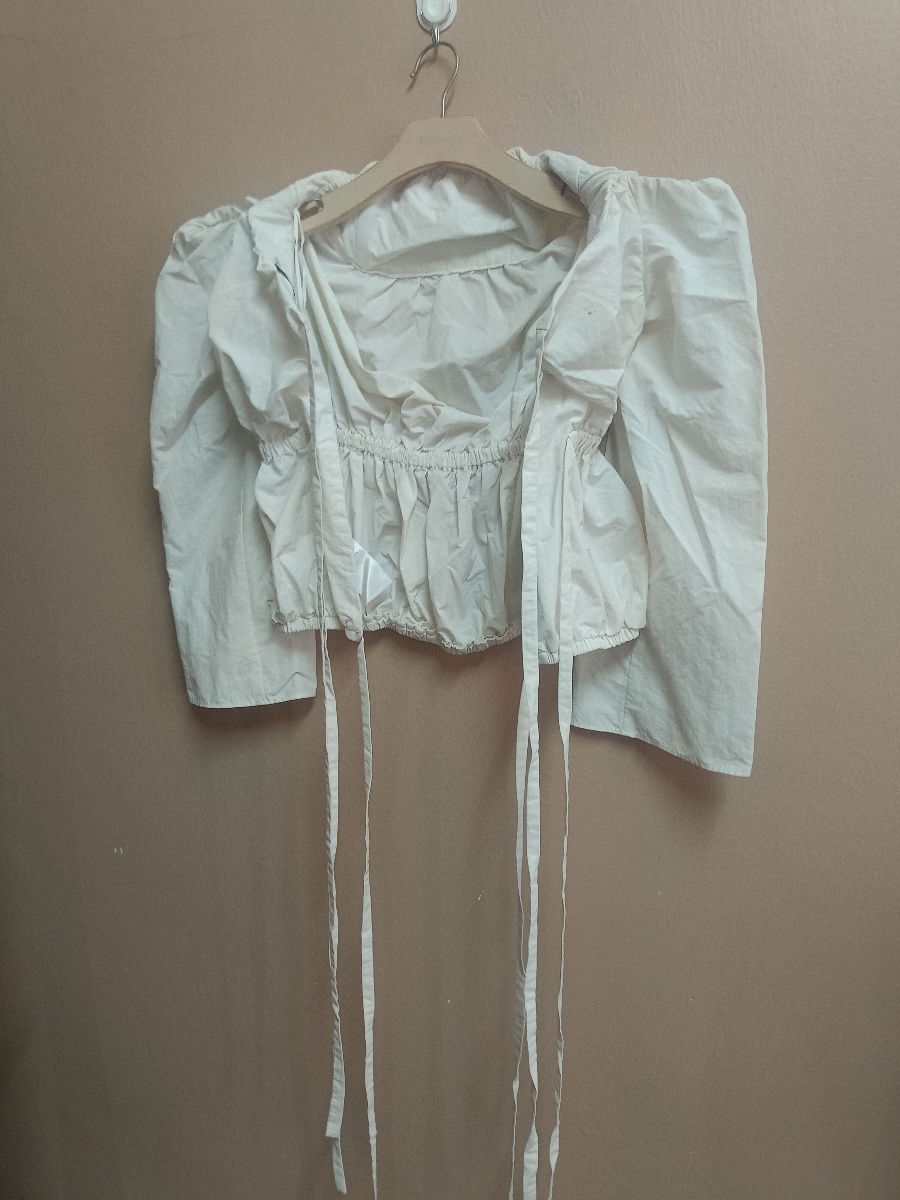 Christopher Esber Christopher Esber Natural puff sleeve Apron tie top Size M / US 6-8 / IT 42-44 - 6 Thumbnail