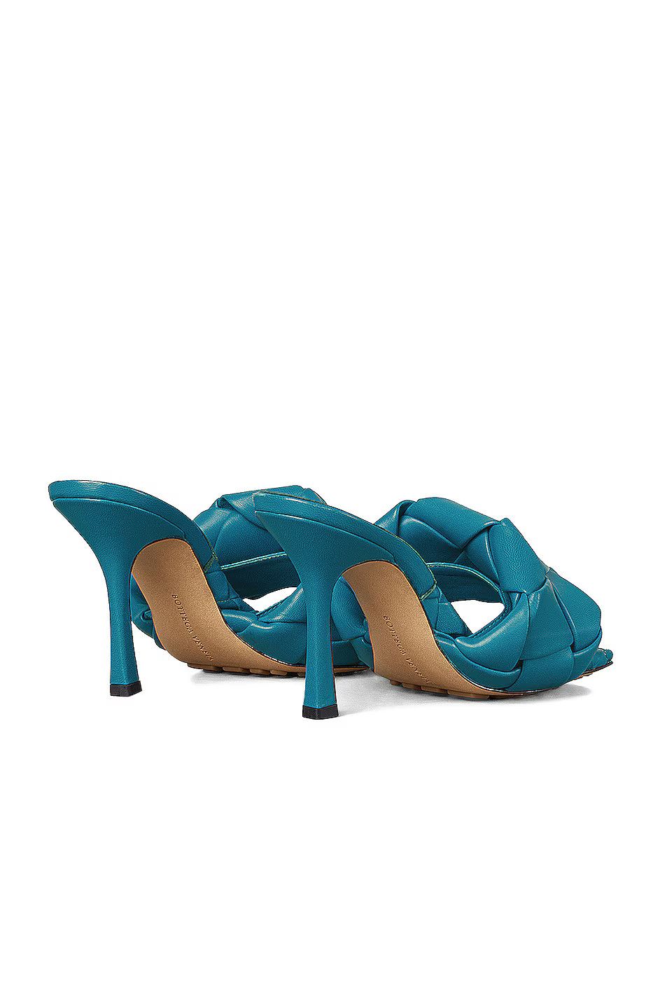 Bottega Veneta o1n1vont1124 Lido Sandals Mules in Vintage Blue Size US 6 / IT 36 - 3 Thumbnail