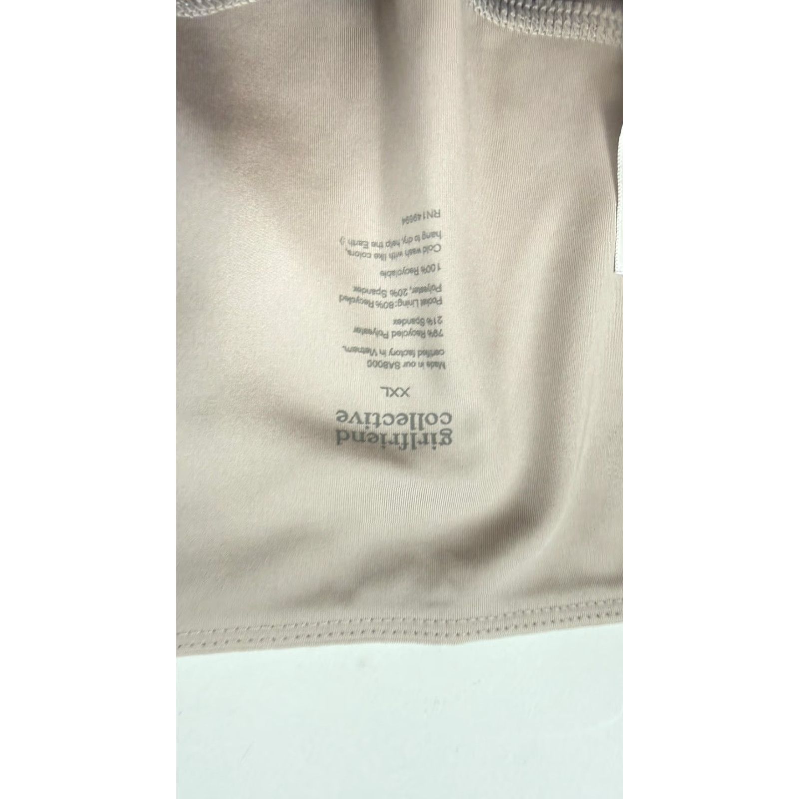 Girlfriend Collective VINTAGE Girlfriend Collective Leggings Womens XXL Taupe High Rise Pocket Yoga Pants Size 40" / US 18 - 3 Thumbnail