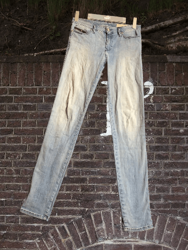 Diesel × Vintage Vintage Y2K Diesel Low Rise Slim Pants Washed Denim Jeans Size 28" / US 6 / IT 42 - 1 Thumbnail
