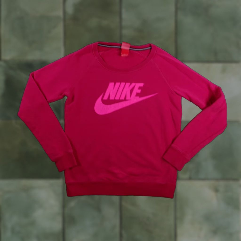 Nike Nike Sweatshirt Women Small Pink Crewneck Swoosh Logo Comfortable Relaxed Lounge Size S / US 4 / IT 40 - 1 Thumbnail