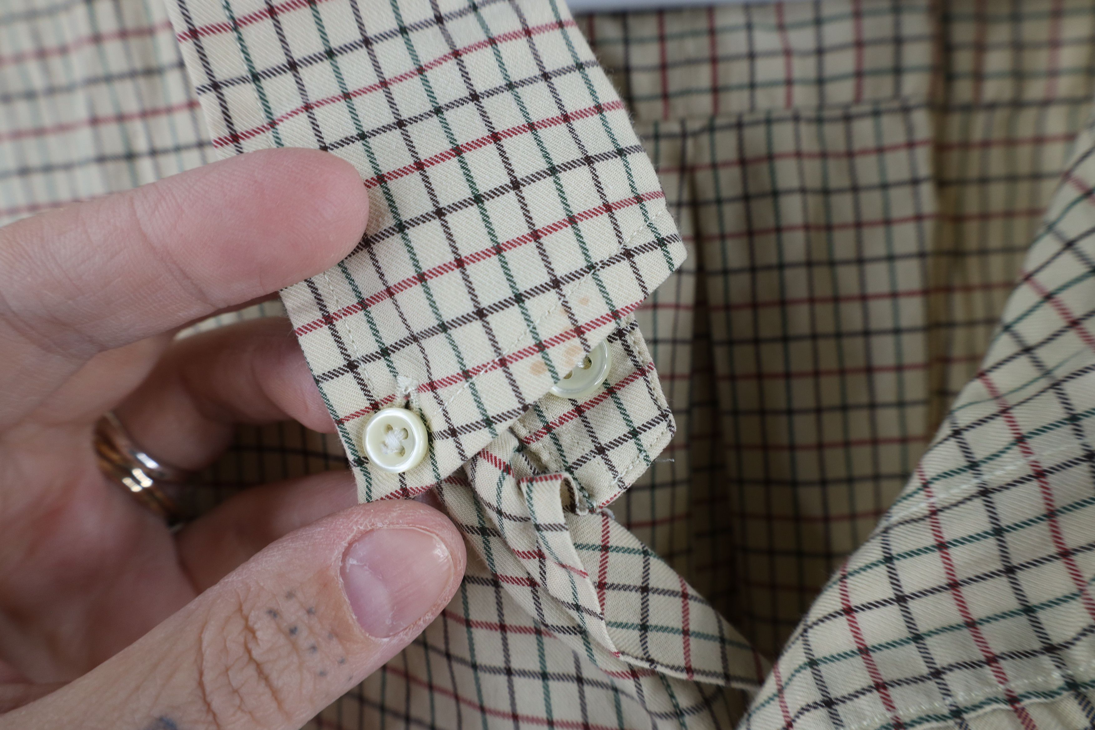 Ralph Lauren × Vintage Vintage 90s Ralph Lauren Collared Button Down Shirt Plaid Size US XXL / EU 58 / 5 - 6 Thumbnail