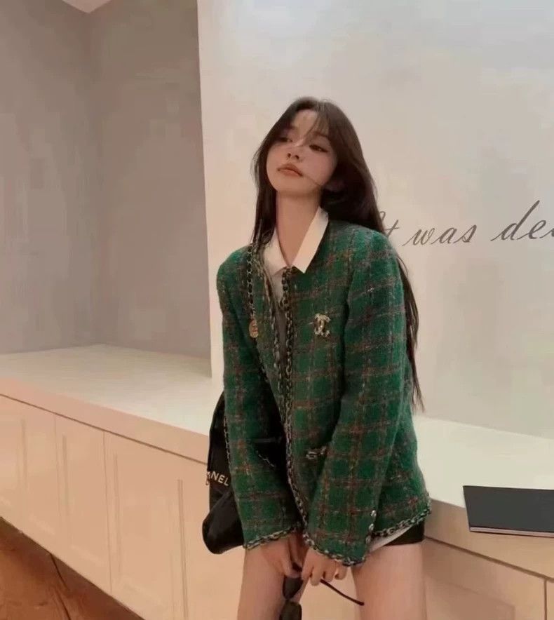 Chanel Chanel 23A handicraft workshop series Dakar green tweed ja Size XXS / US 00 / IT 34 - 7 Thumbnail