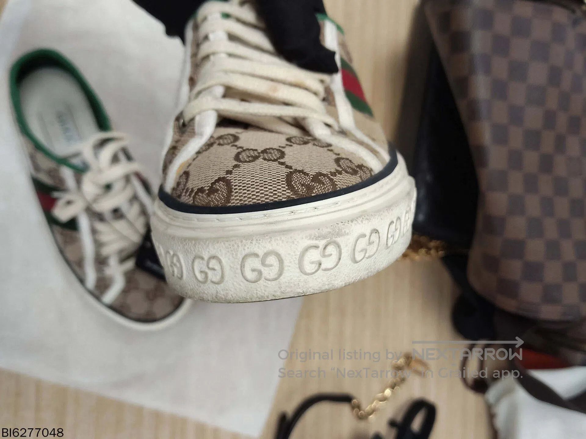 Gucci gucci tennis 1977 canvas sneakers size 35. Size US 5 / EU 37 - 5 Thumbnail