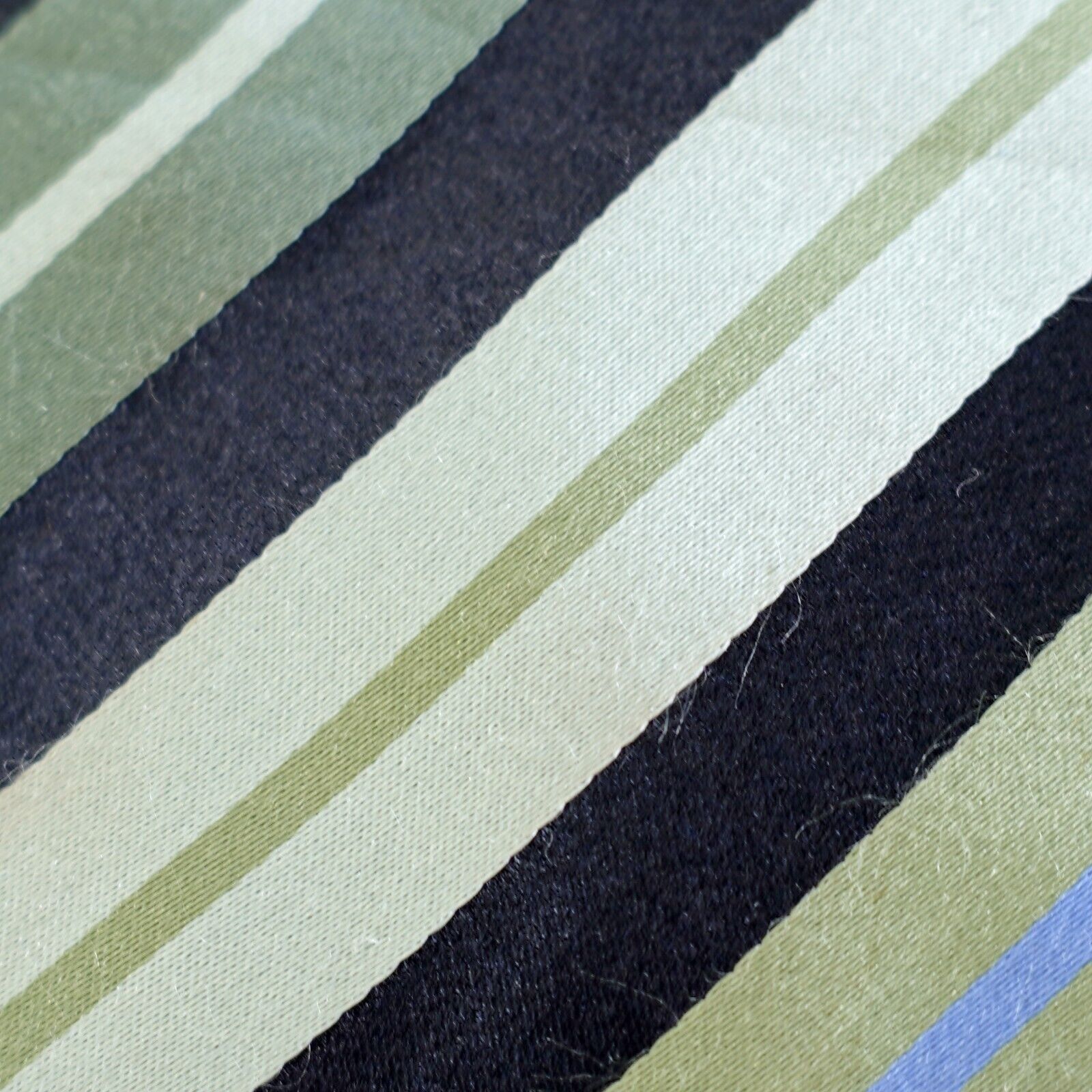 BCBGeneration BCBG Green Blue Striped Woven Silk Tie Size ONE SIZE - 2 Thumbnail