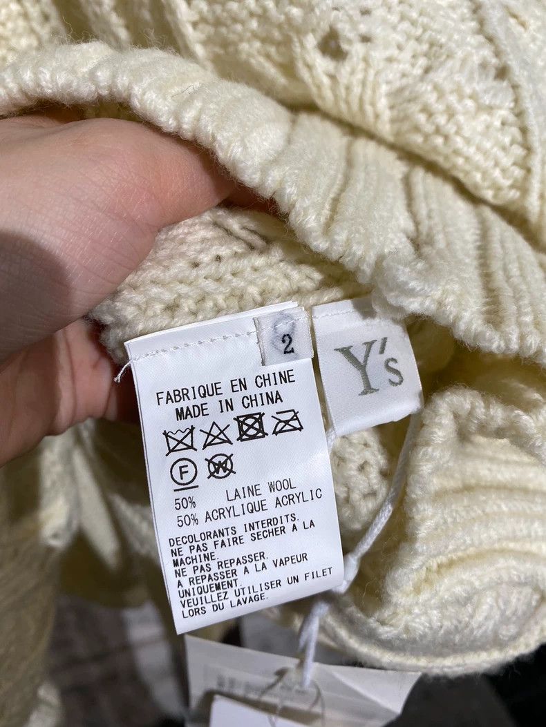 Y's Y's Beige Disruptive Sweater Size XS / US 0-2 / IT 36-38 - 8 Thumbnail