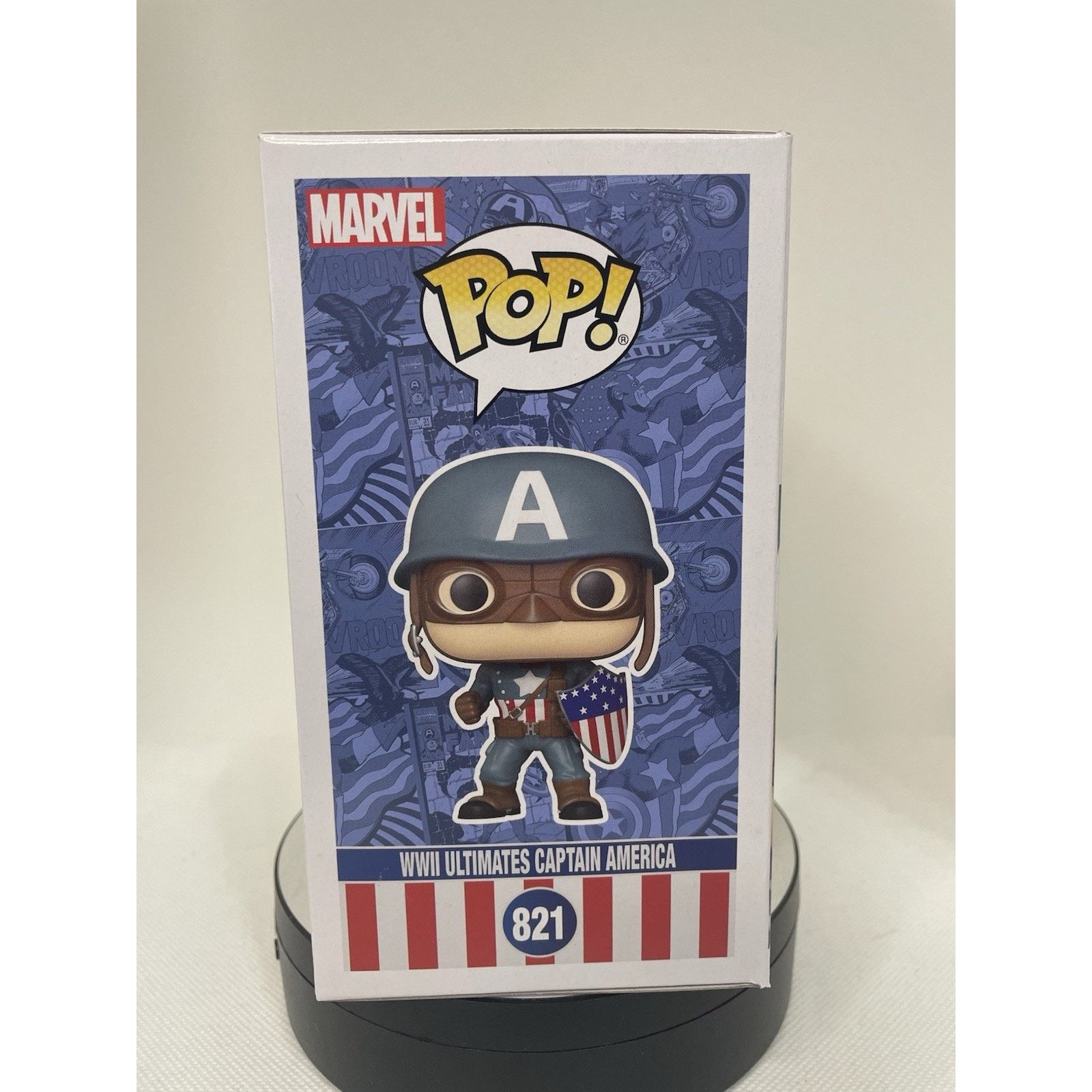 Marvel Comics Funko Pop! WWII Ultimate Captain America #821 Collector Corp Size ONE SIZE - 7 Thumbnail