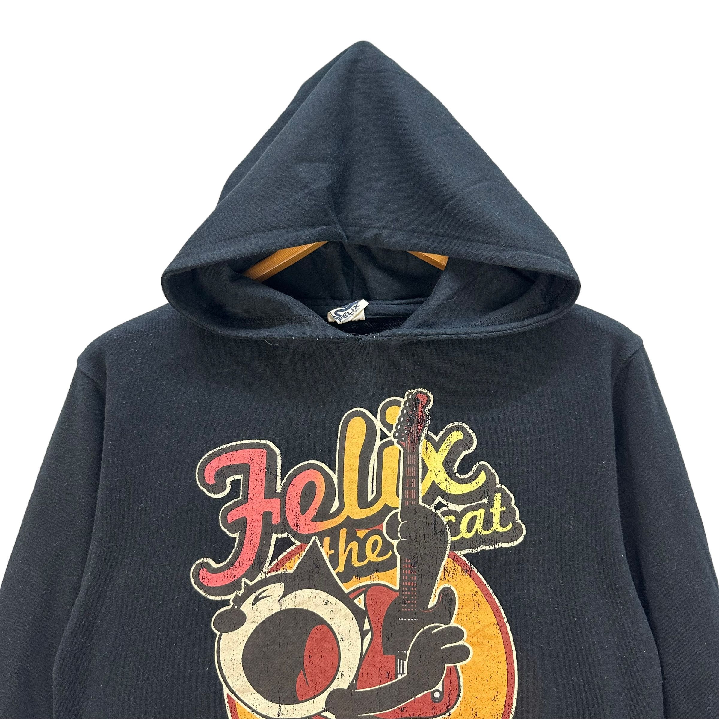 Cartoon Network FELIX THE CAT ROCK & ROLL GRAPHIC PRINTED HOODIES #8841-030 Size L / US 10 / IT 46 - 2 Thumbnail