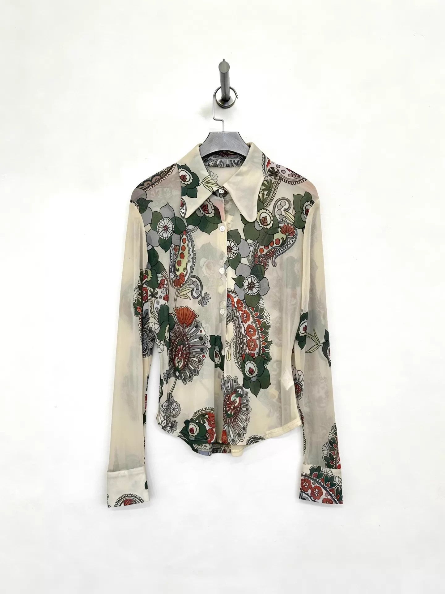 Tsumori Chisato Tsumori Chisato Floral Cashew Flower Shirt M Size M / US 6-8 / IT 42-44 - 1 Thumbnail