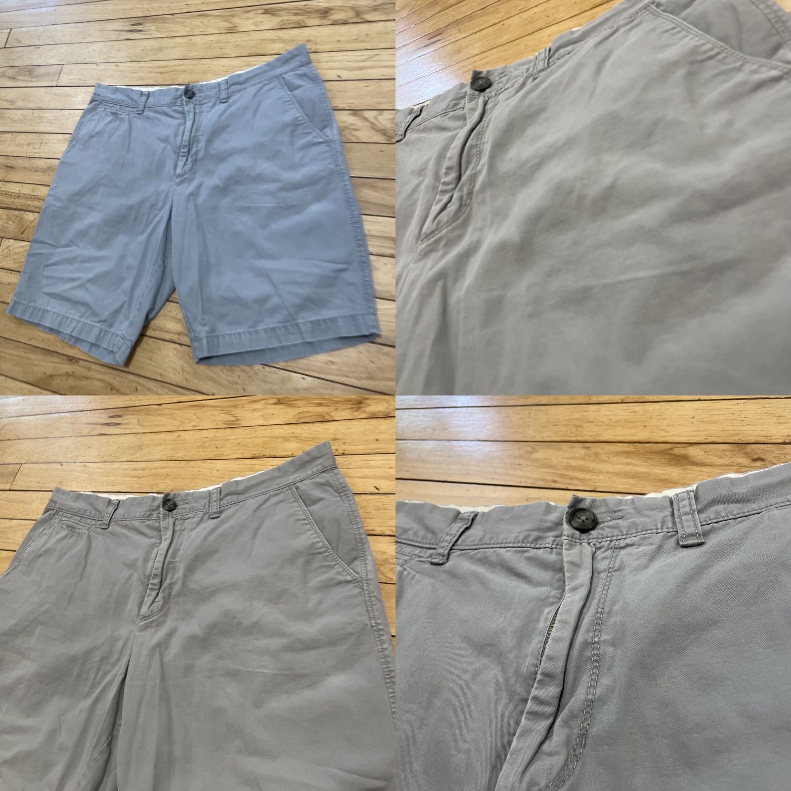 Old Navy VINTAGE Old Navy Shorts Men 34 Flat front Chino Lounge Light Blue Gray Beach Fade 34x9 Size US 34 / EU 50 - 9 Thumbnail