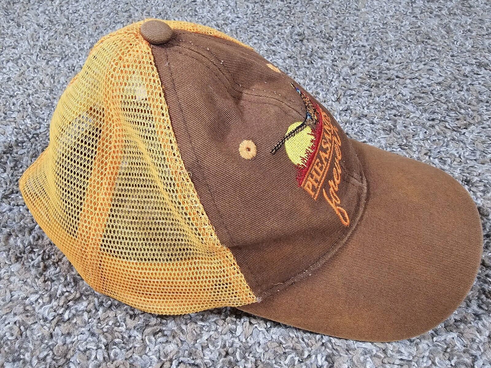 Designer Pheasants Forever Jager Trucker Hat Strapback Orange Brown Size ONE SIZE - 4 Thumbnail