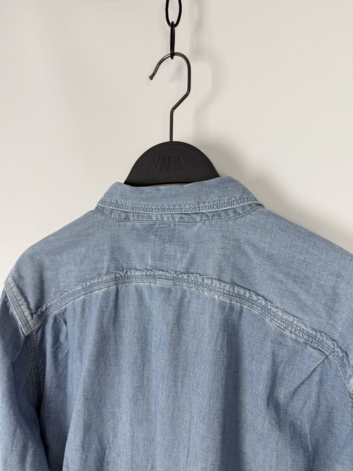 Lee Lee 101 Light Blue Chambray Button Down Crew Shirt M Size US M / EU 48-50 / 2 - 7 Thumbnail
