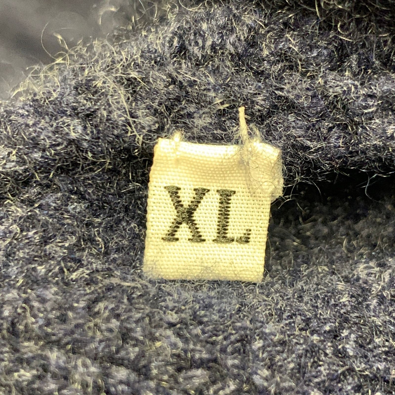 Barneys New York XL Navy Cable Knit Cashmere Shawl Collar Sweater Size US XL / EU 56 / 4 - 5 Thumbnail