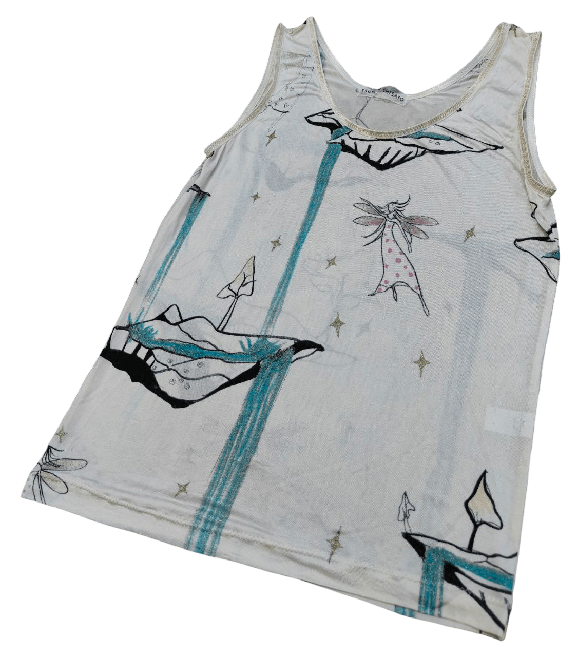 Issey Miyake Tsumori Chisato Silk Tank Top Size XS / US 0-2 / IT 36-38 - 5 Thumbnail