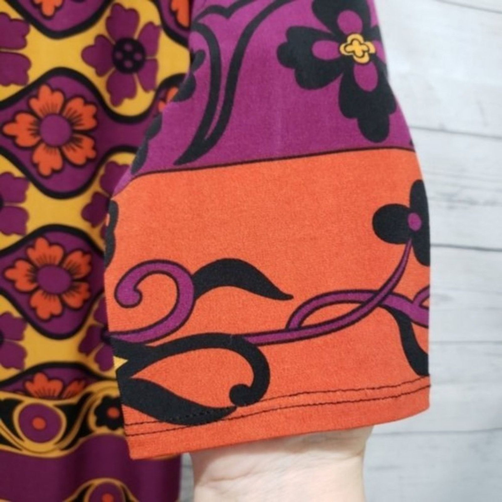 Designer Tiana B. Bohemian Colorblock Shift Midi Dress 10 Size L / US 10 / IT 46 - 8 Thumbnail